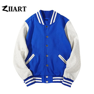 Girls Woman Baseball jackets S 3XL Wine Red Black Royal Blue Red Navy Blue Couple Clothes Autumn Winter ZIIART