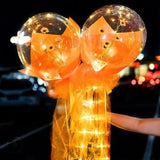 LED Balloon Luminous Balloon Rose Bouquet Transparent Bobo Ball Rose Birthday Valentines Day Gifts Party Wedding Decor Balloons