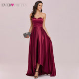 Burgundy Prom Dresses Woman Party Night Ever Pretty A Line Sweetheart Backless Elegant Formal Gowns Vestidos New Arrival 2021